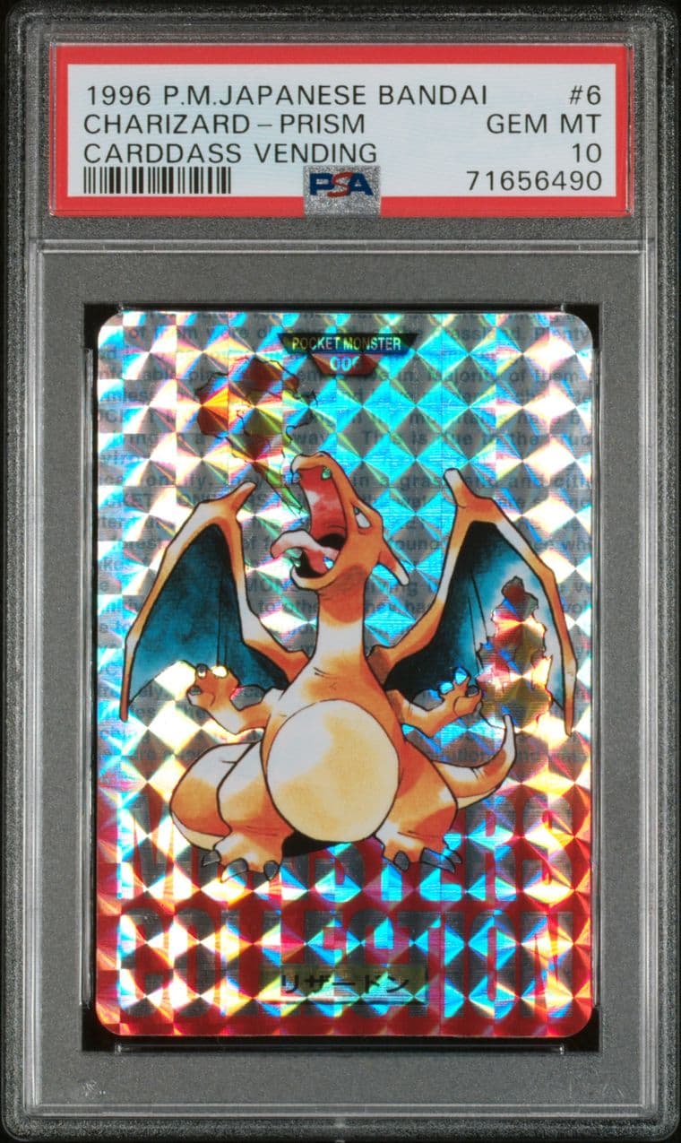 Charizard prism PSA 10, cert 71656490
