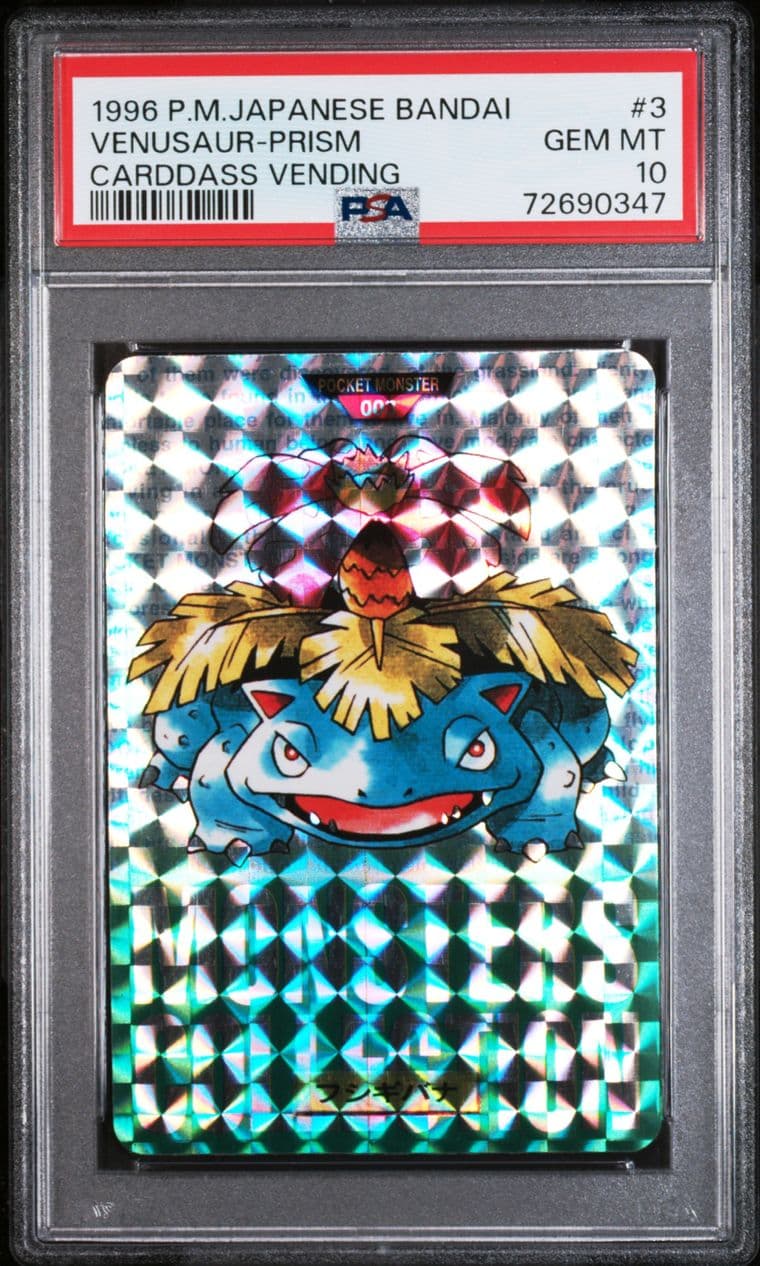 Venusaur prism PSA 10, cert 72690347