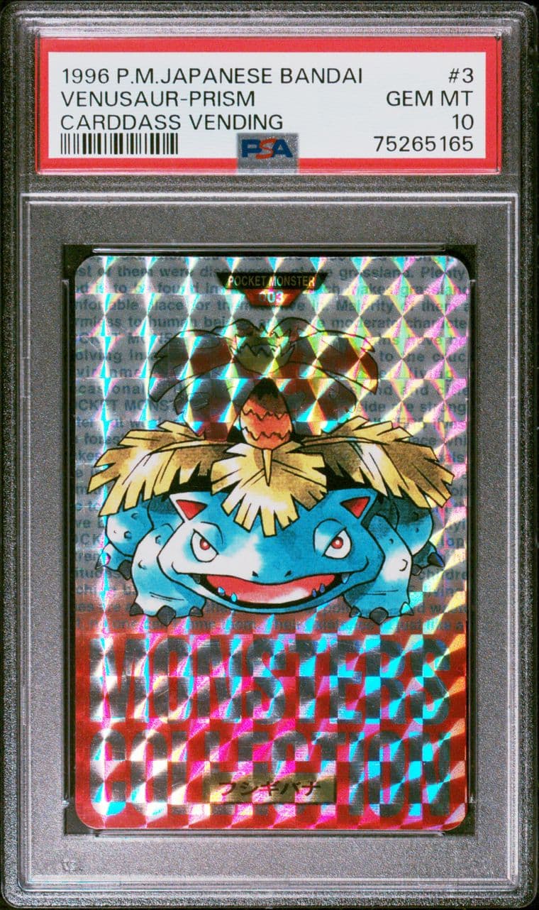 Venusaur prism PSA 10, cert 75265165