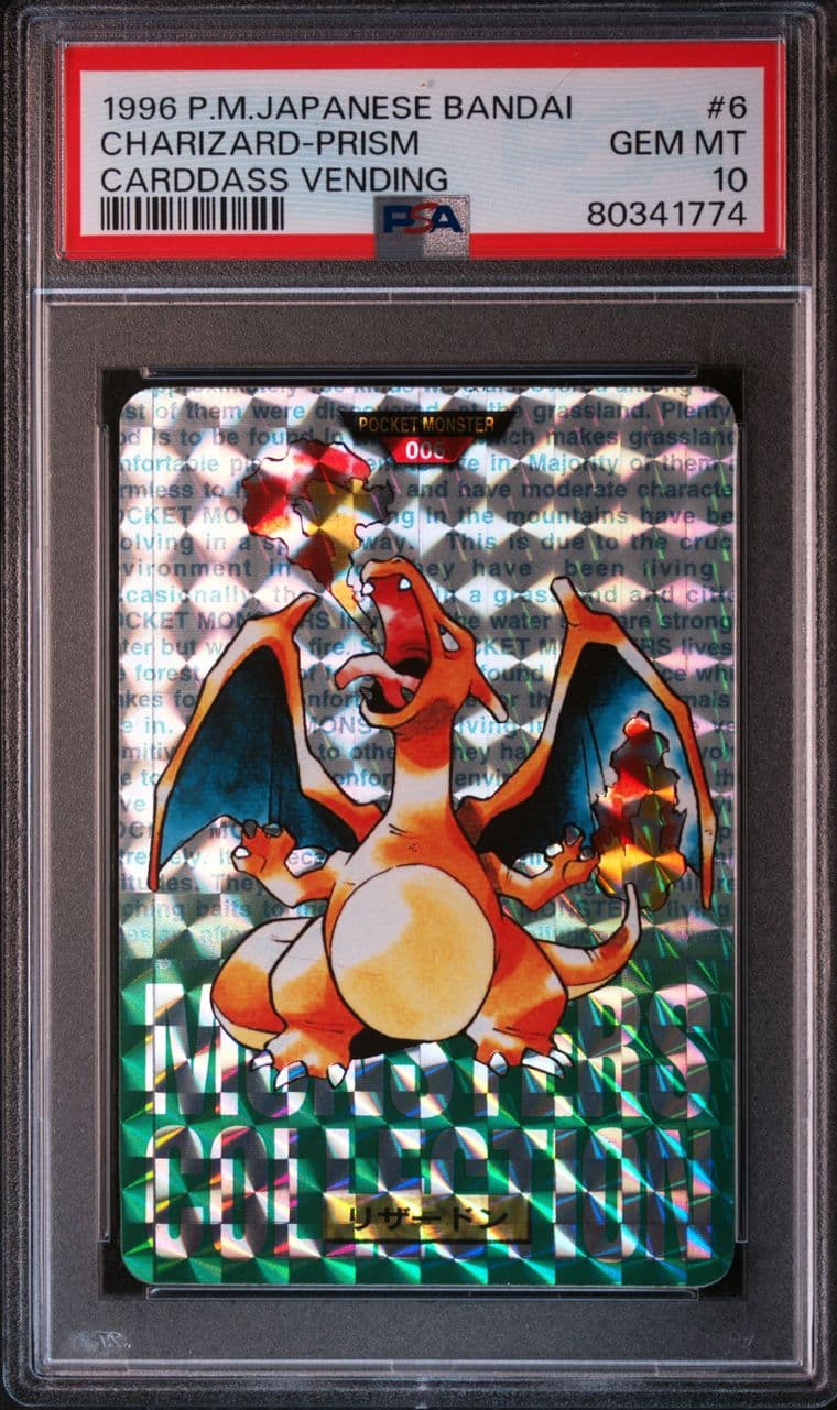 Charizard prism PSA 10, cert 80341774