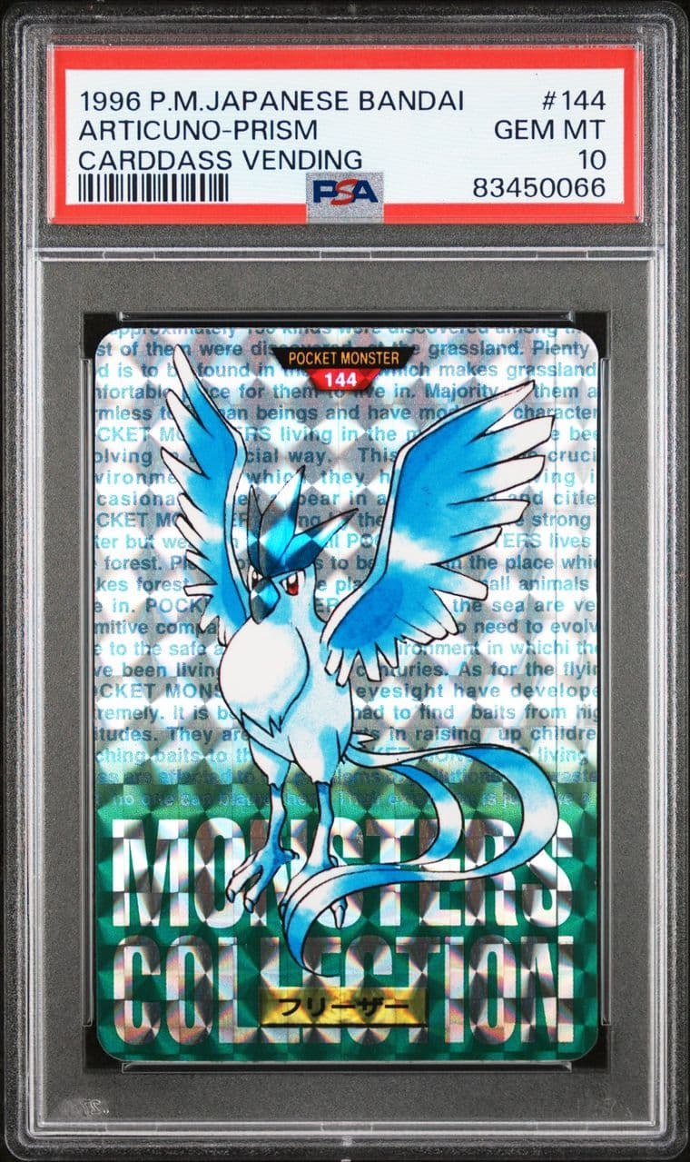 Articuno prism PSA 10, cert 83450066