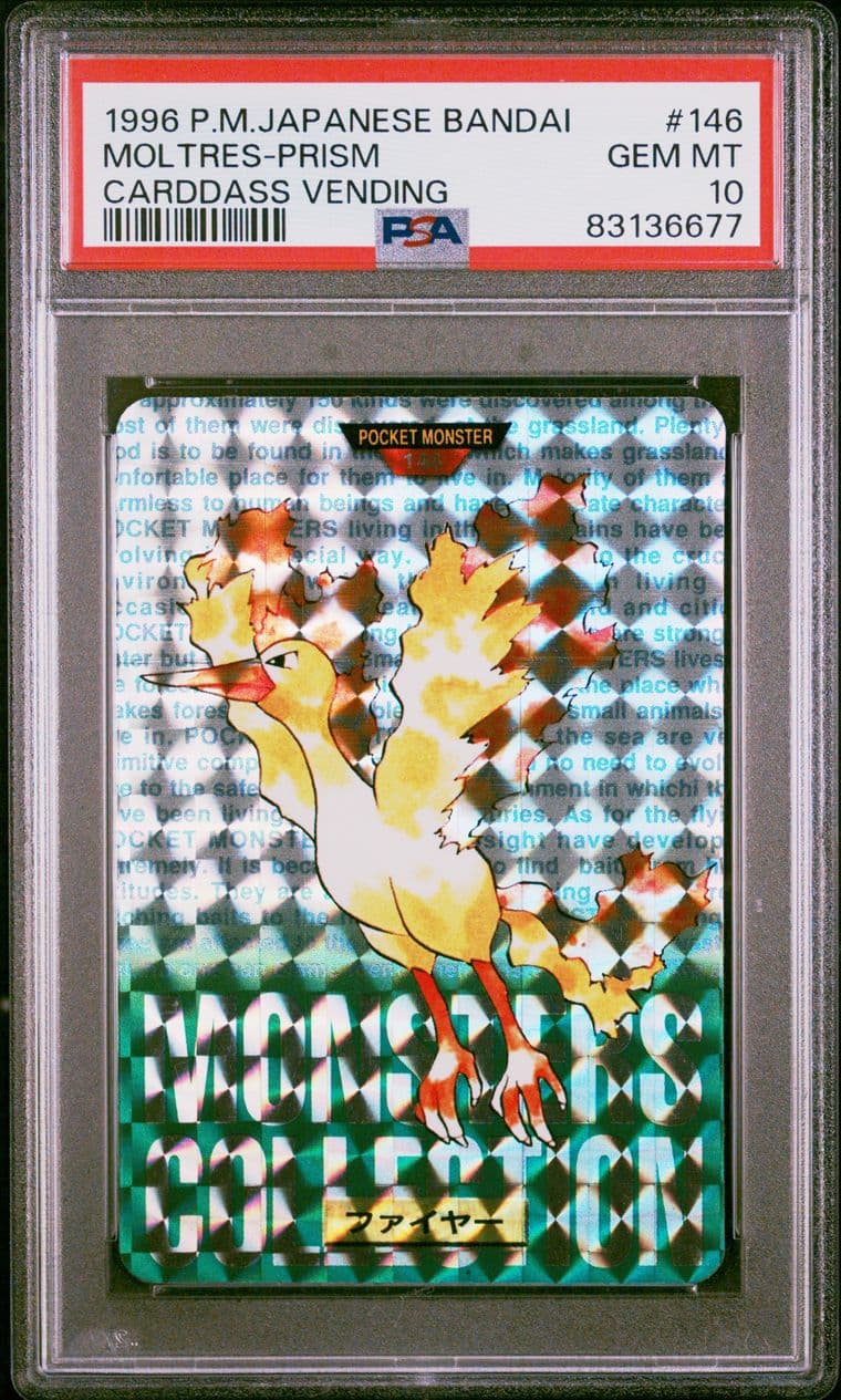 Moltres prism PSA 10, cert 83136677