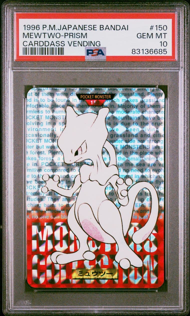 Mewtwo prism PSA 10, cert 83136685