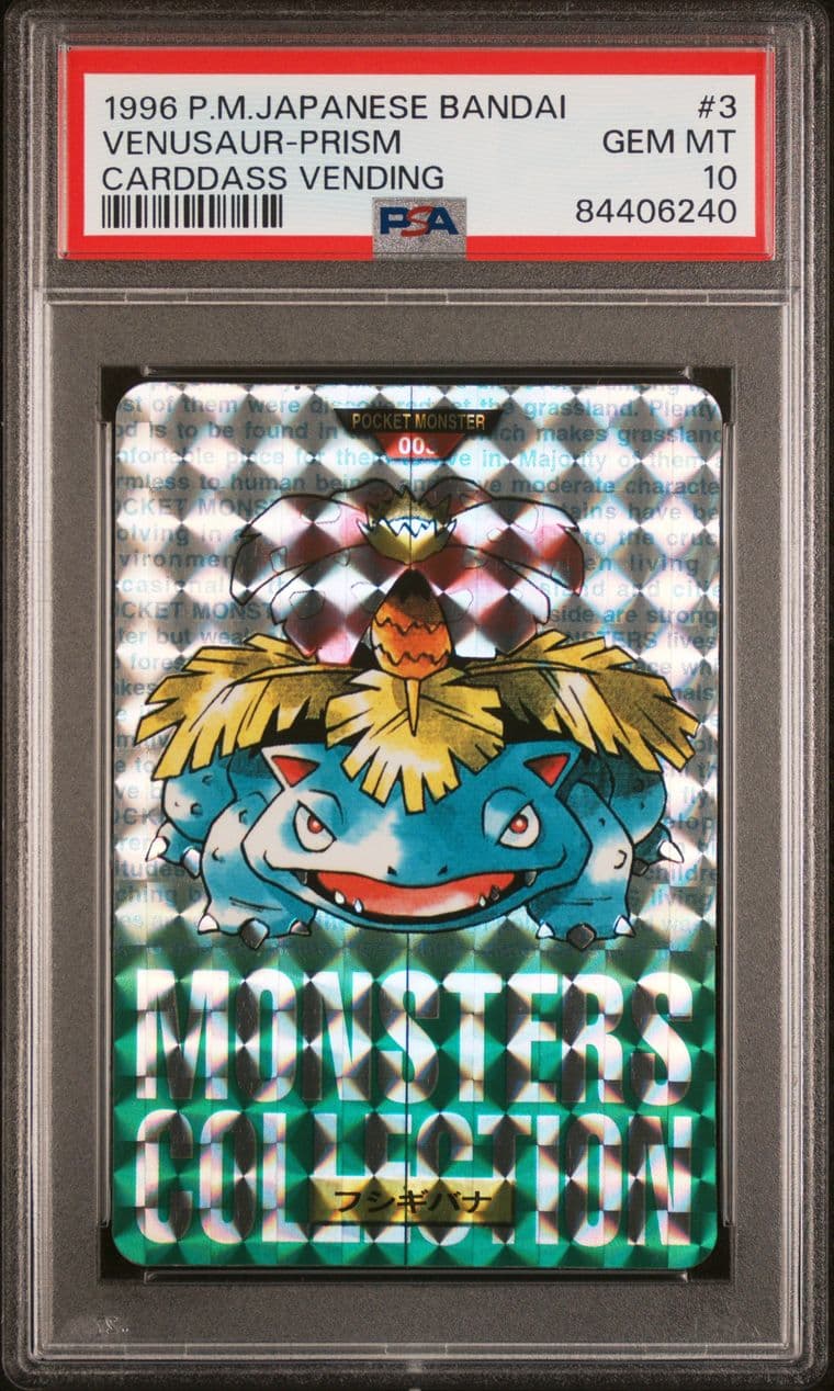 Venusaur prism PSA 10, cert 84406240