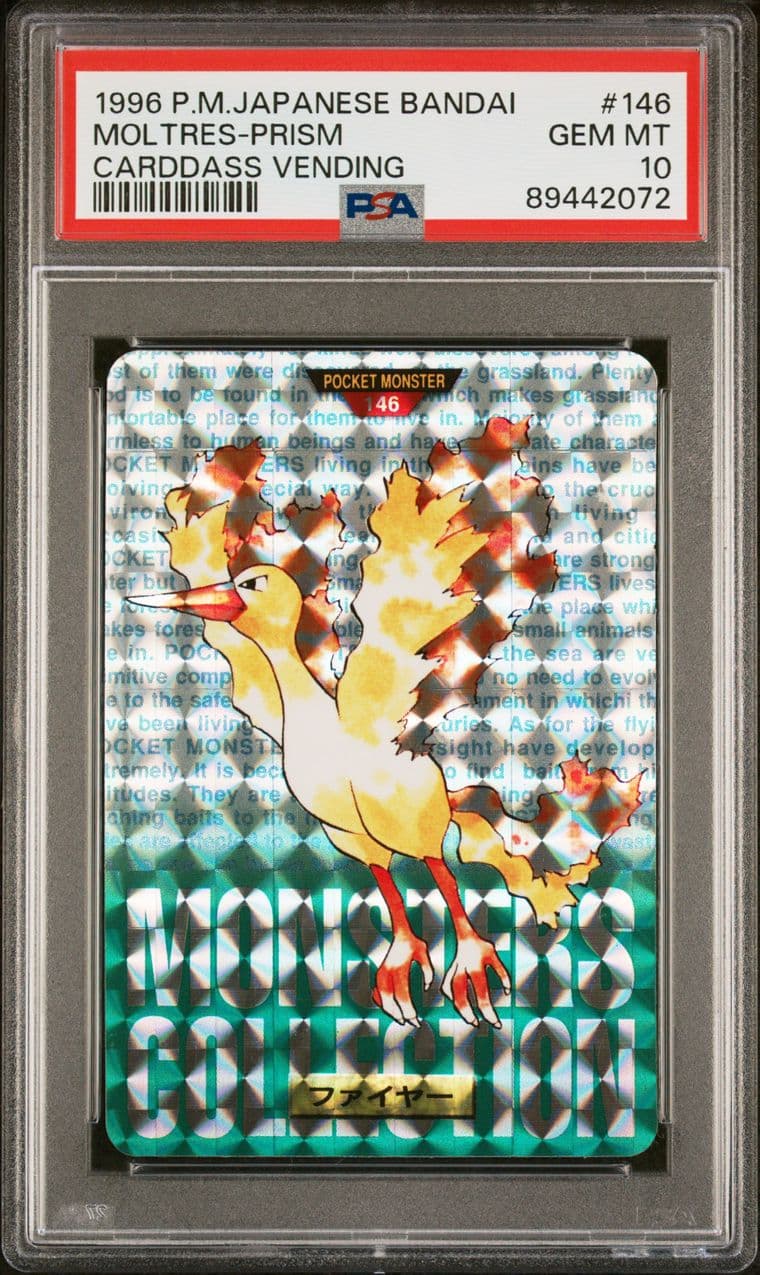 Moltres prism PSA 10, cert 89442072