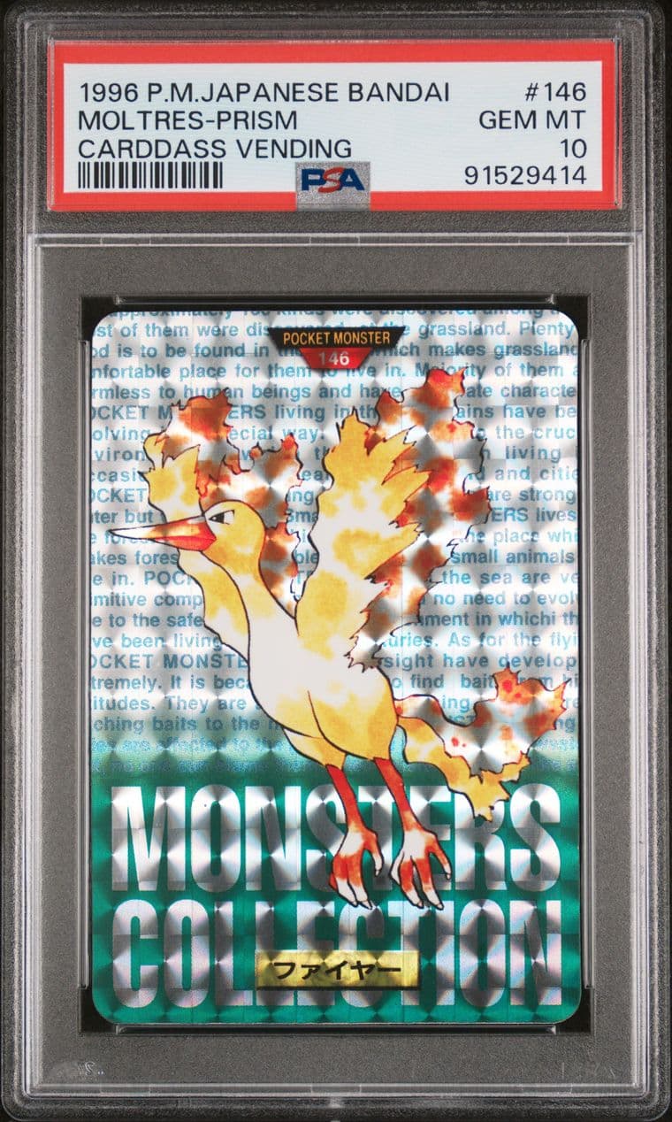 Moltres prism PSA 10, cert 91529414