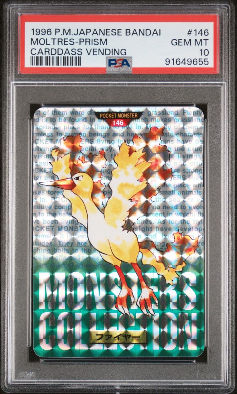 Moltres prism PSA 10, cert 91649655