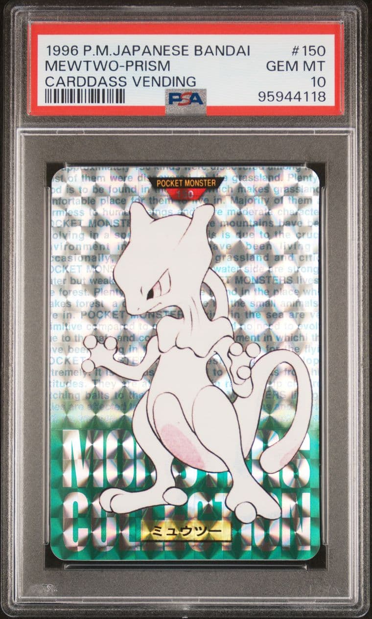 Mewtwo prism PSA 10, cert 95944118