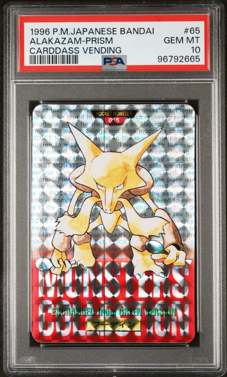 Alakazam prism PSA 10, cert 96792665