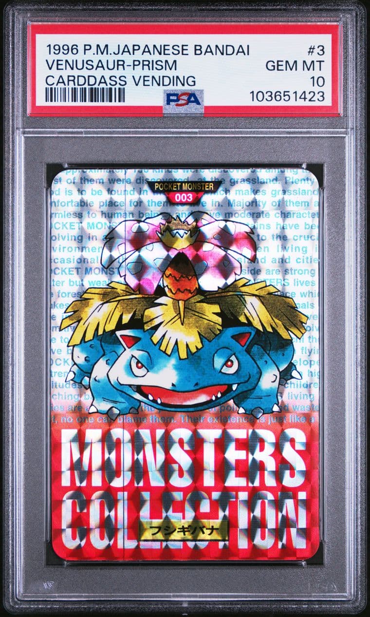 Venusaur prism, red version, PSA 10
