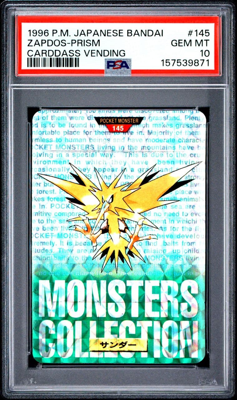 Zapdos prism, green version, PSA 10