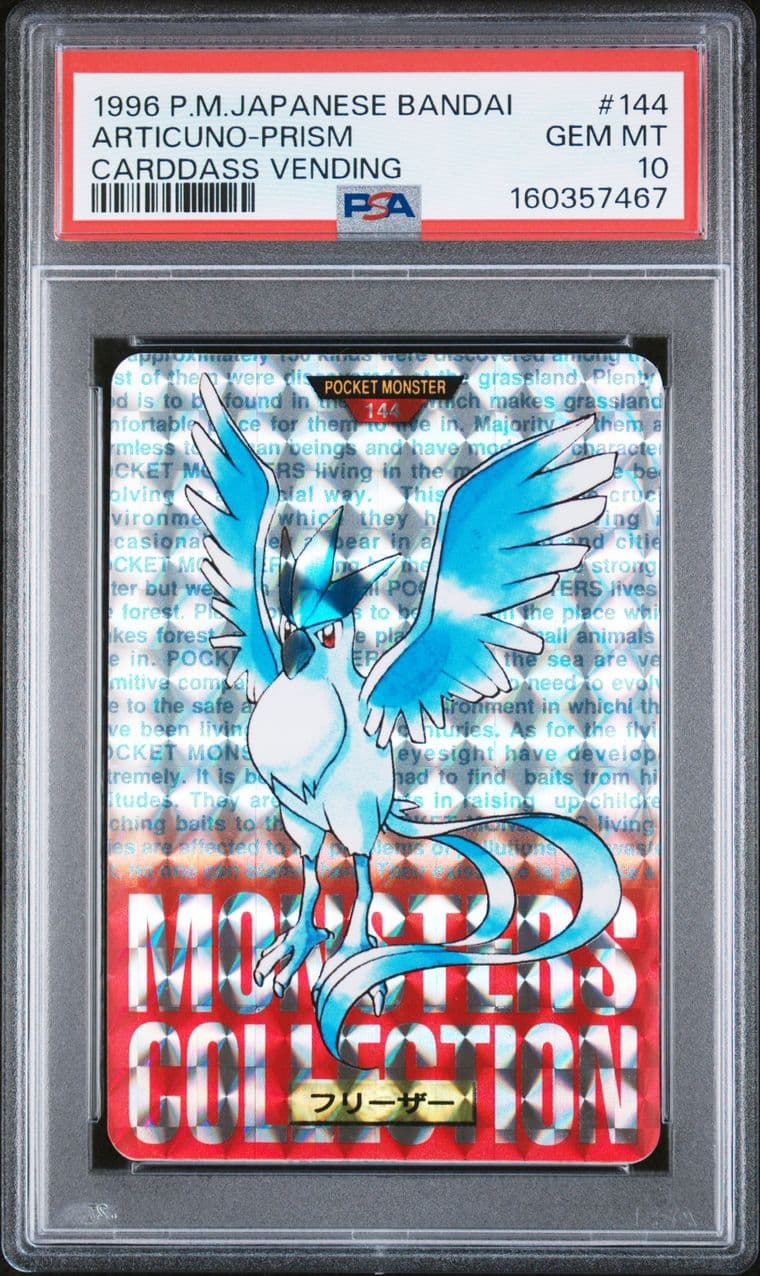 Articuno prism PSA 10, cert 160357467