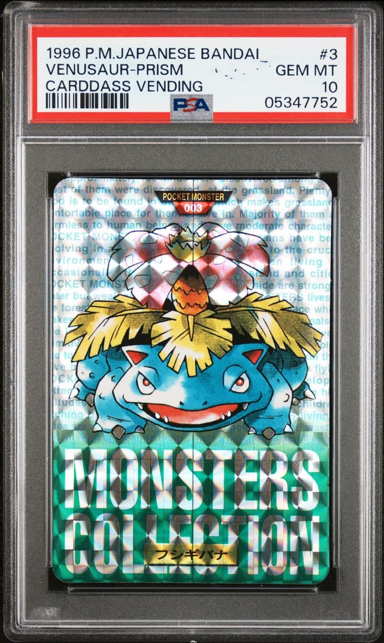 Venusaur prism, green version, PSA 10