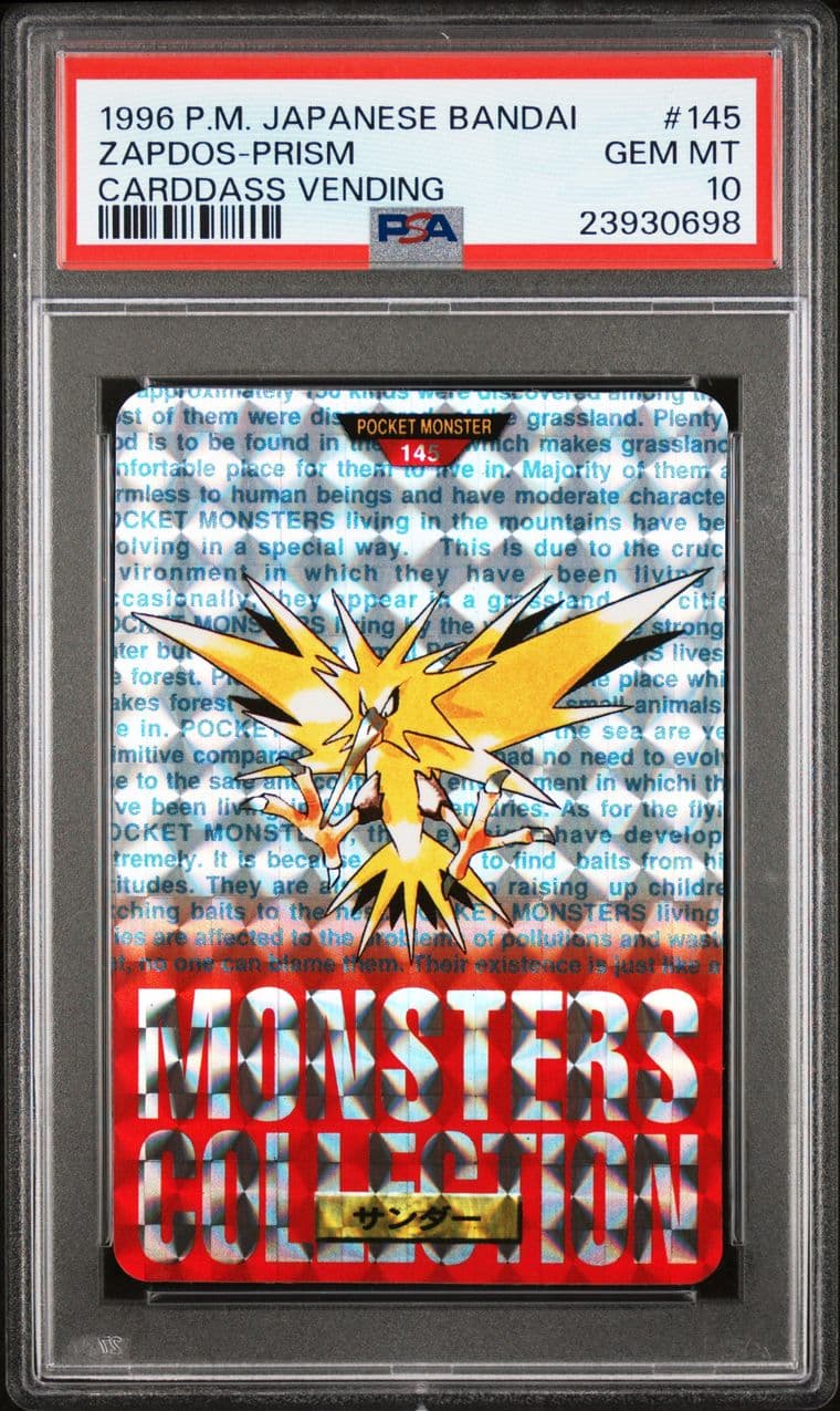 Zapdos prism, red version, PSA 10