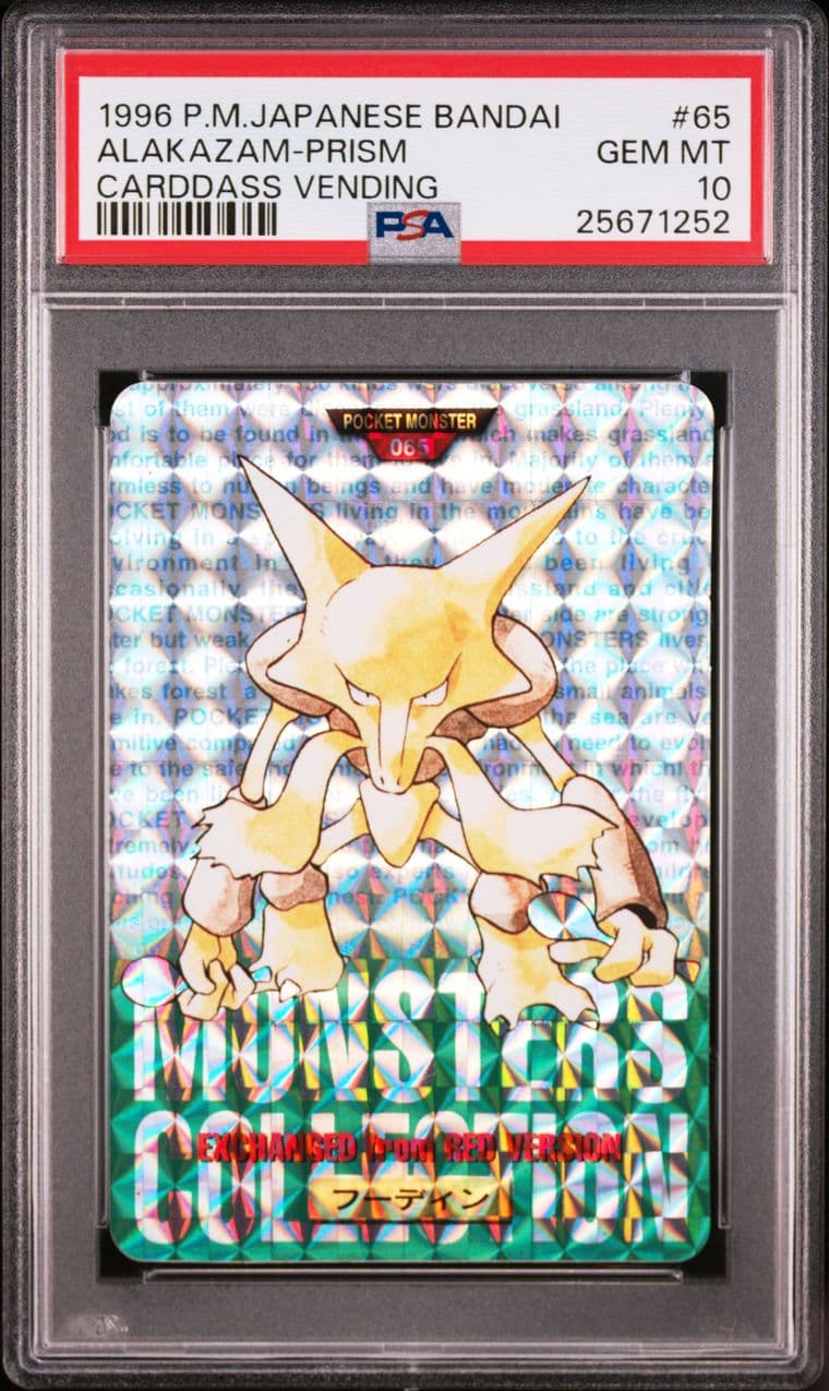 Alakazam prism, green version, PSA 10